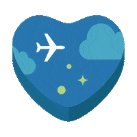 Heart Sky Sticker by Alaska Airlines
