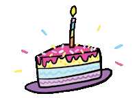 Happy Birthday Bday Cake Sticker by Papaia Store