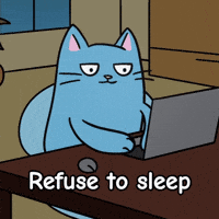 Tired Late Night GIF