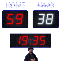 38 Away Sticker