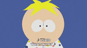 scared butters stotch GIF by South Park 