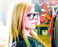 avril lavigne glasses GIF