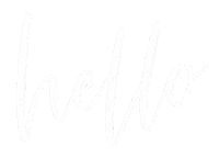 Lettering Hello Sticker
