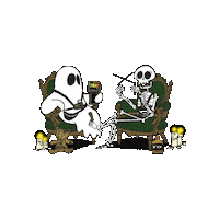Boo Skelly Sticker