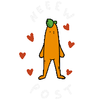Post Coeur Sticker