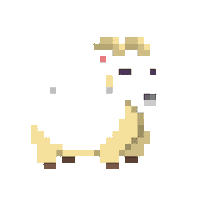 subpixel white ready goat classic Sticker