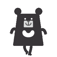 Black Bear Dancing Sticker by 黑啤 BEERU