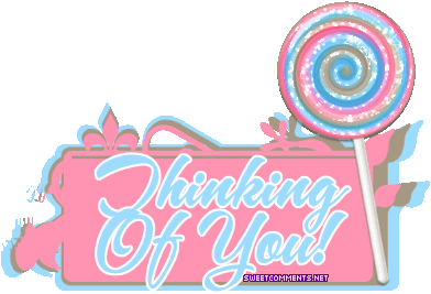 Thinking Of You Lollipop Sticker