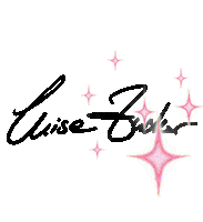 luisezuecker logo pink star sparkle Sticker