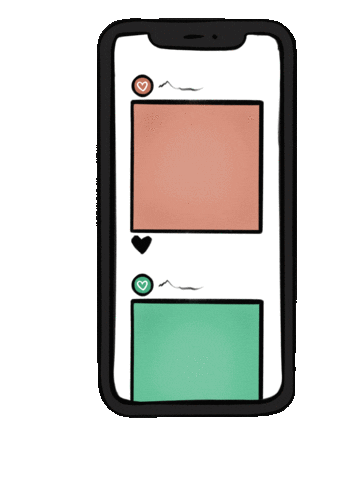 art_by_frenxhie heart pink instagram green Sticker