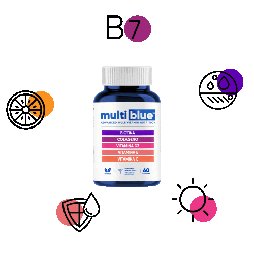MultiBlue giphyupload colageno vitaminas vitamina Sticker