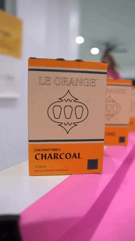 Leorangesmoke giphygifmaker hookah charcoal coal GIF