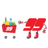 Super99_pty compras supermercado mercado 99 Sticker