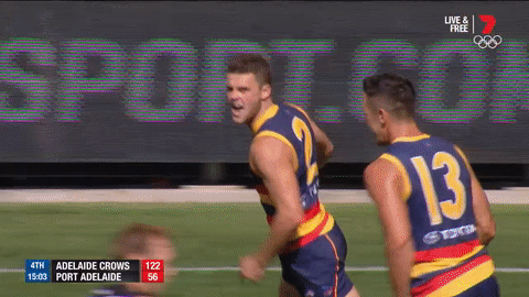 adelaidecrows giphyupload funny reactions goals GIF