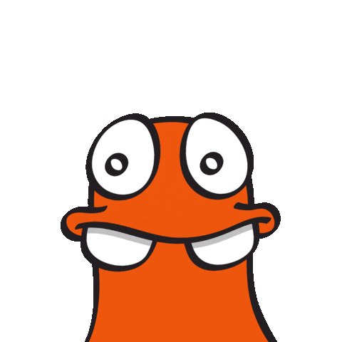 Nolart eyes orange watching nol Sticker