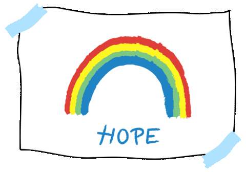 Rainbow Hope Sticker by Strike A Light
