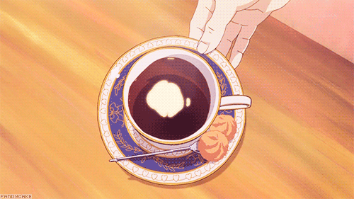 anime girl reading cafe coffee – Beneath the Tangles