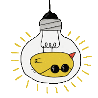 vivibambina light idea bulb on off Sticker