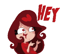 felinia look hey point pointing Sticker