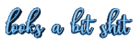 Blue Sticker by AnimatedText
