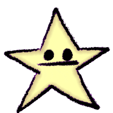 falling star Sticker by Megan