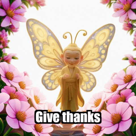 Give Thanks Wisdom GIF by BuddhaFlyJourney
