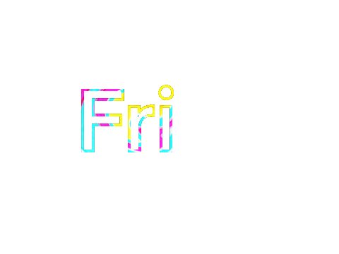 kimbellyart yay friday weekend friyay Sticker