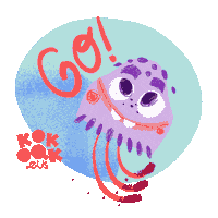 Jellyfish Go Sticker by KOKOAK Eider Eibar