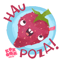 kokoakgara happy strawberry felicidad fresa Sticker
