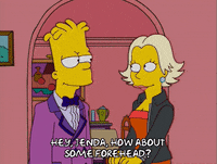 happy bart simpson GIF