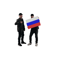 Russian Flag Sticker by Nightbreed Records
