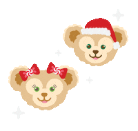Teddy Bears Christmas Sticker