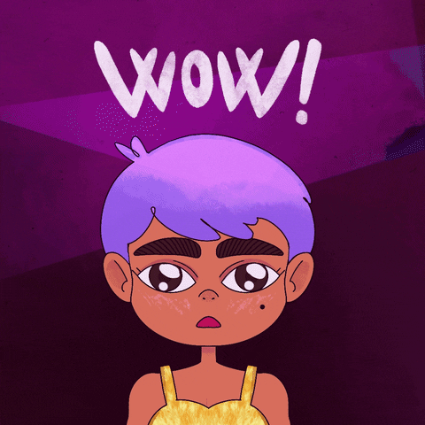 Girl Wow GIF
