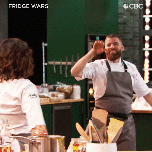 Excited Food Fight GIF by CBC