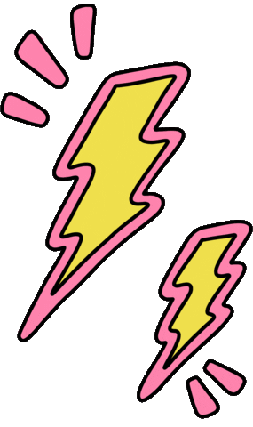 Flash Storm Sticker by Poppy Deyes