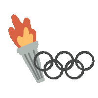 Olympics Flame Sticker