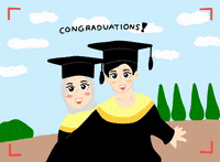 Fiainaya couple college graduation congraduation GIF