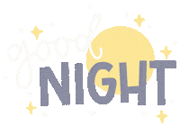 Sleepy Night Sticker by Shannon B Design