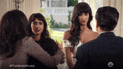 Season 4 Hug GIF by The Good Place