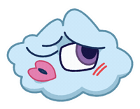 Flirty Kiss Sticker