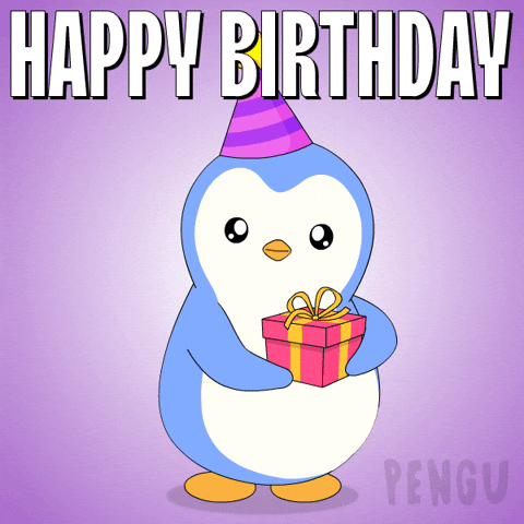 Happy Birthday Penguin GIF by Pudgy Penguins