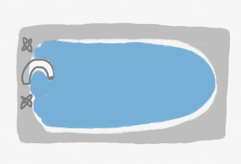 Hold Your Breath Bath GIF by Barbara Pozzi