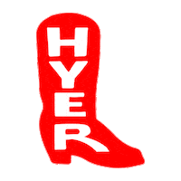 Hyerboots cowboy boot hyer hyer boots Sticker