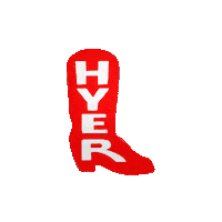 Hyerboots cowboy boot hyer hyer boots Sticker