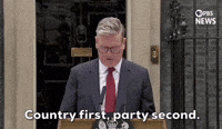 "Country first, party second." 