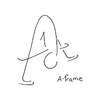 Figure Skating Aframe Sticker