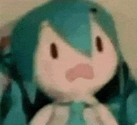Shocked Hatsune Miku GIF