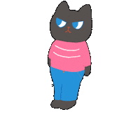 Cat Jumping Sticker