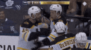 ice hockey hug GIF by NHL