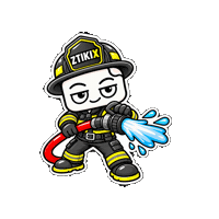 Fire Department Rescue Sticker by ZTIKIX
